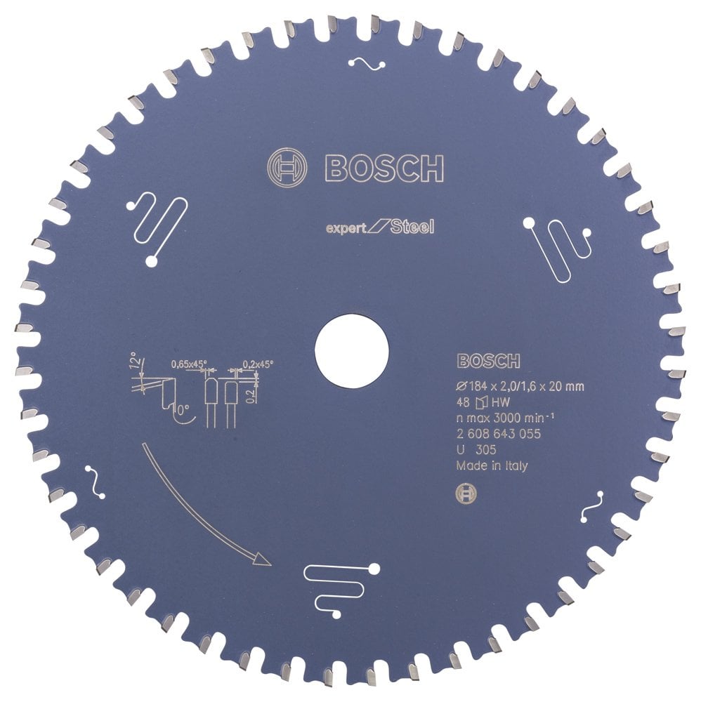 Bosch - Expert Serisi Metal için Daire Testere Bıçağı 184*20 mm 48 Diş