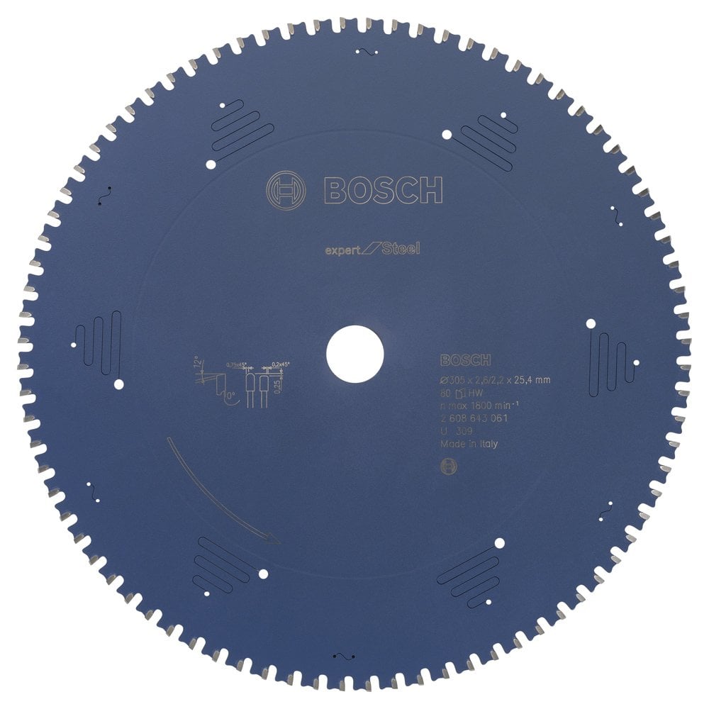 Bosch - Expert Series Circular Saw Blade for Metal 305*25.40 mm 80 Teeth