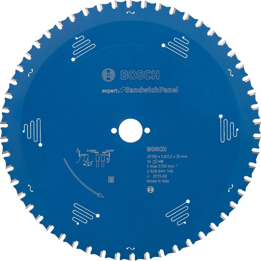 Bosch - Expert Series Circular Saw Blade for Steel Sheet Sandwich Panels 330*30 mm 54 Teeth