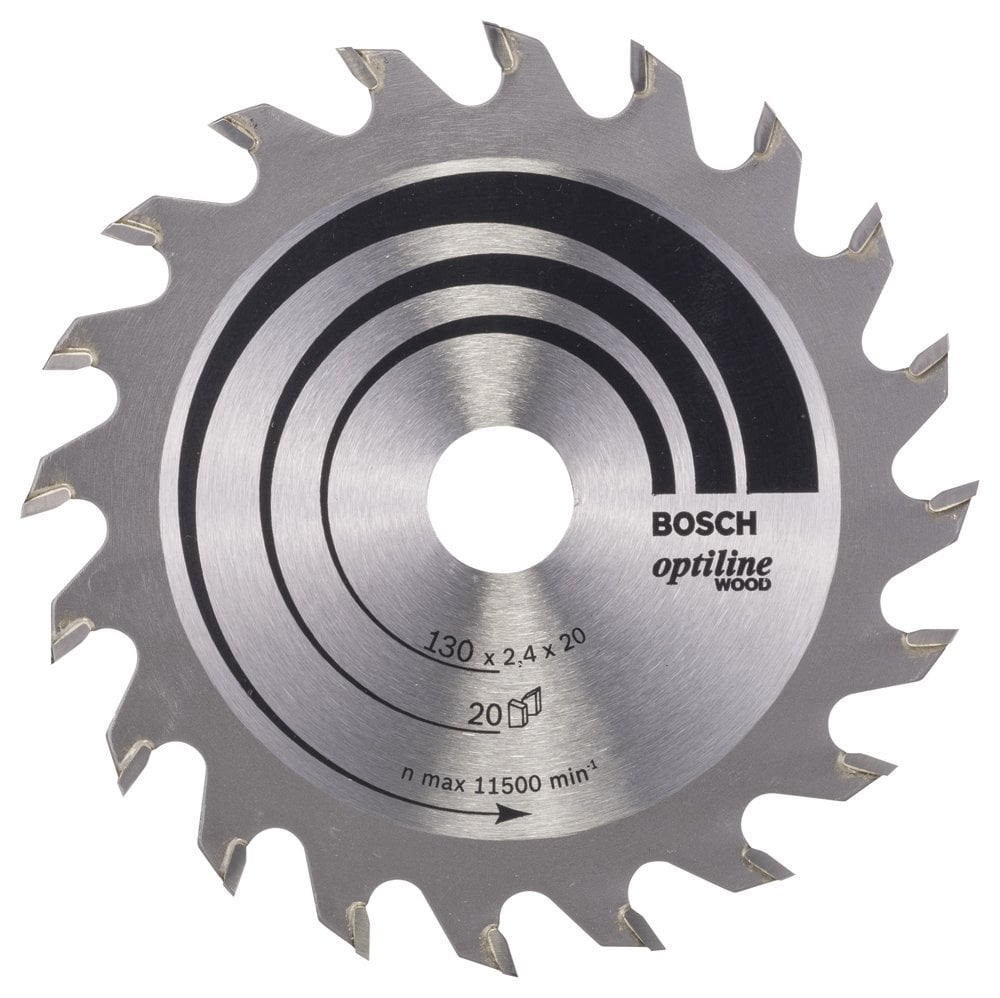 Bosch - Optiline Series Circular Saw Blade for Wood 130*20/16 mm 20 Teeth