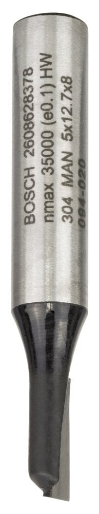 Bosch - Standard Series Single Flute, Carbide Straight Router Bit for Wood 8*5*51 mm