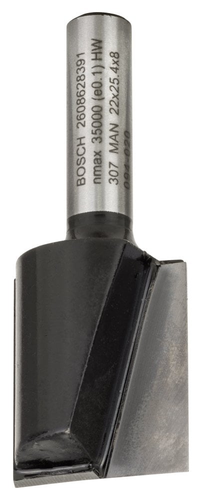 Bosch - Standard Series Double Fluted, Carbide Straight Router Bit for Wood 8*22*56mm