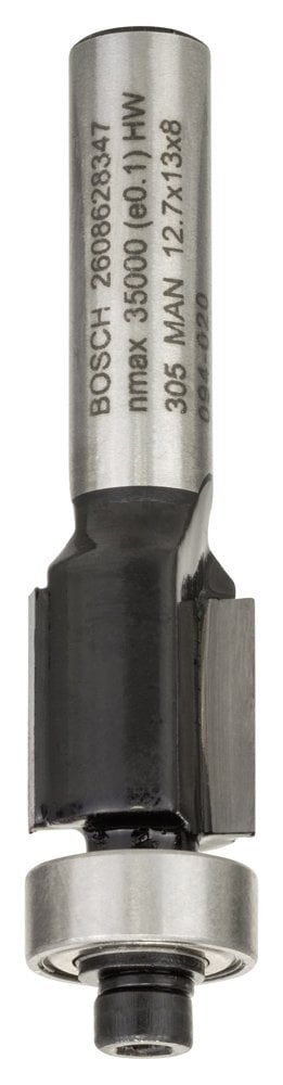 Bosch - Standard Series Double Grooved, Hard Metal Ball Bearing Router Bit for Laminate 8*12.7*56 mm