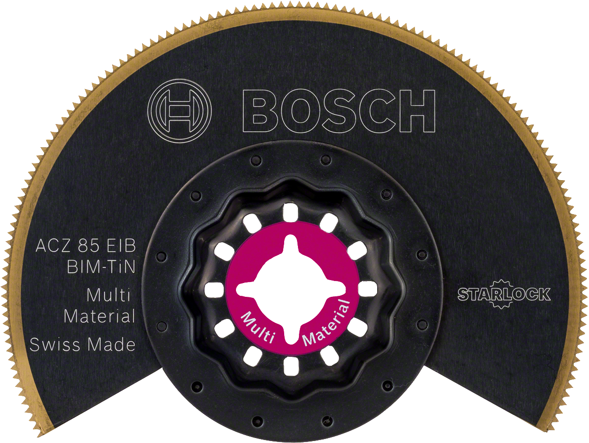 Bosch - Starlock - ACZ 85 EIB - BIM-TIN Multi-Material Segment Saw Blade, Curved 1-Piece