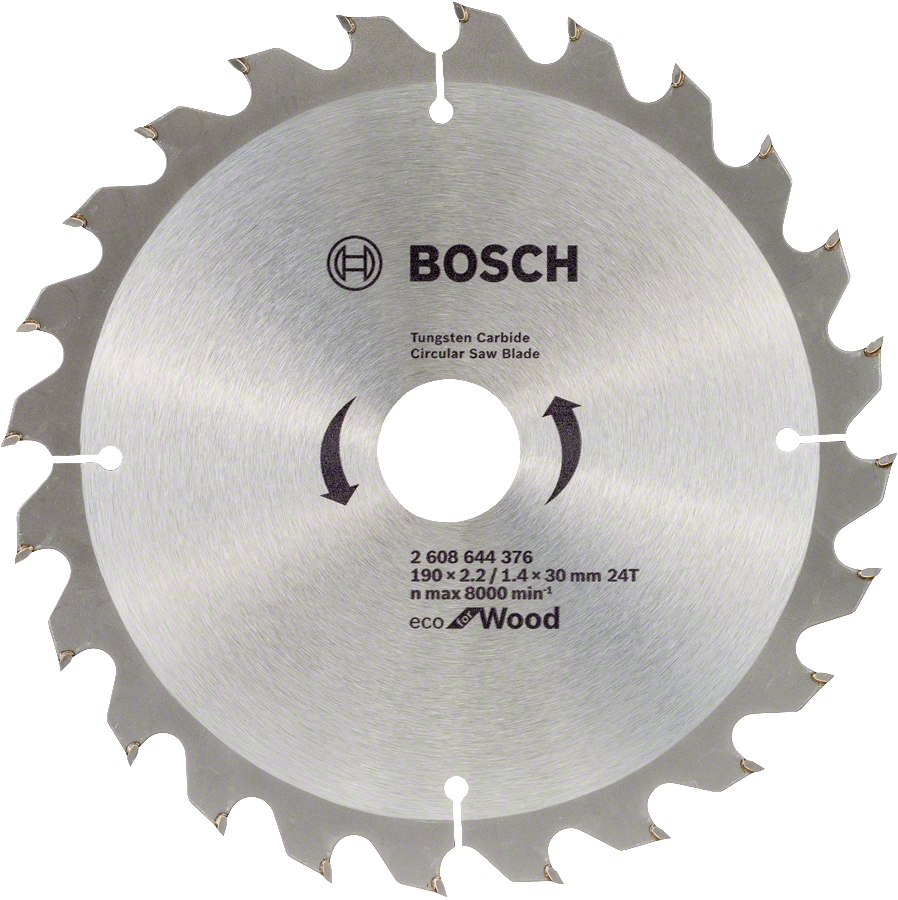 Bosch - Optiline Eco Series Circular Saw Blade for Wood 190*30 mm 24 Teeth