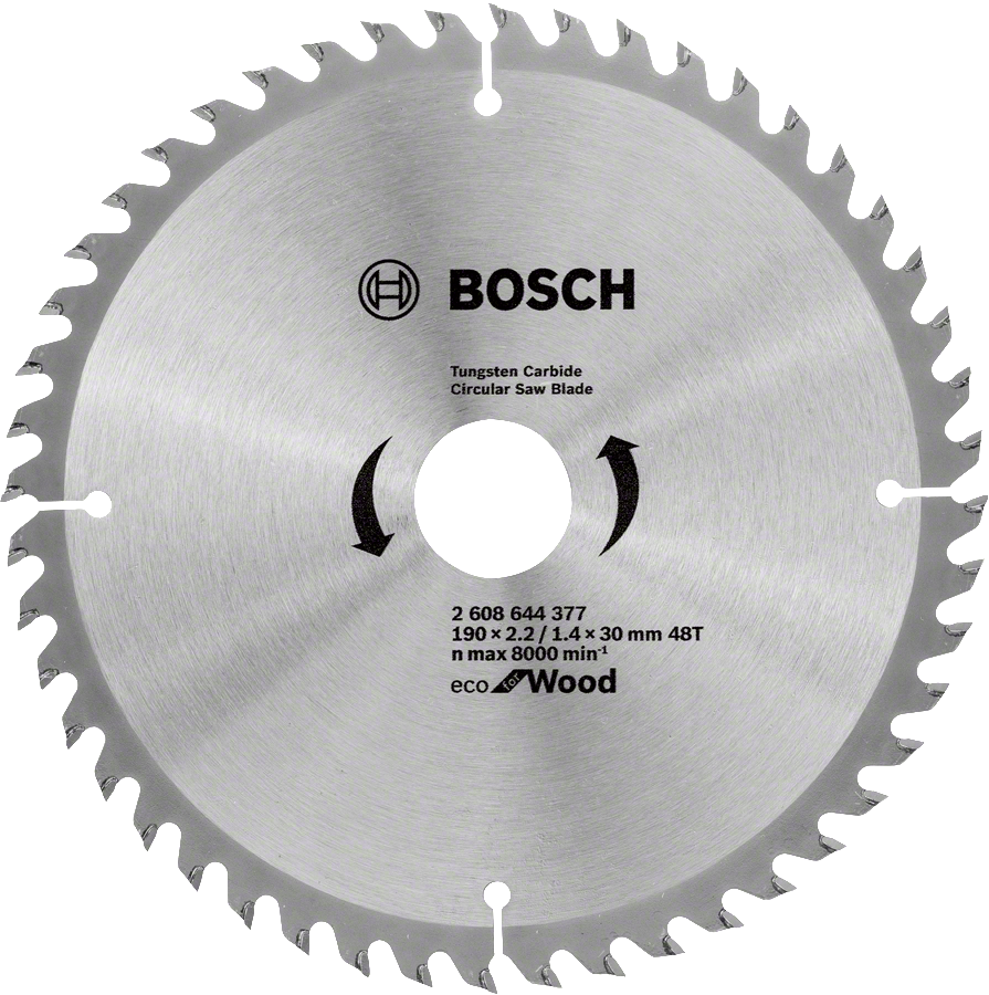 Bosch - Optiline Eco Series Circular Saw Blade for Wood 190*30 mm 48 Teeth