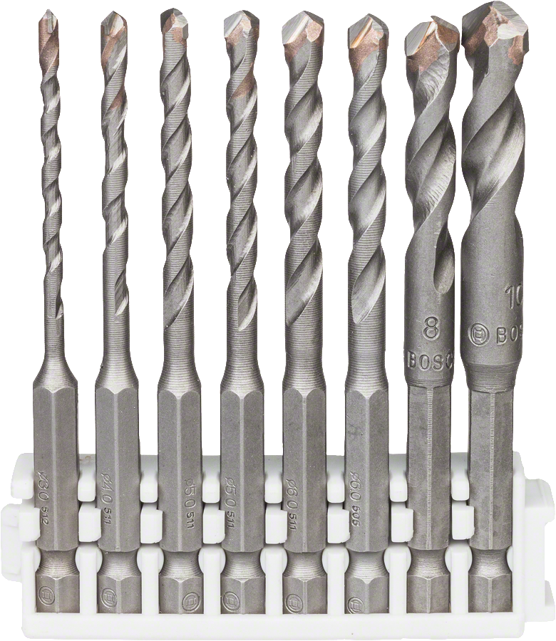 Bosch - HEX-9 Ceramic Hexagonal Shank Drill Bit Set of 8 - Click