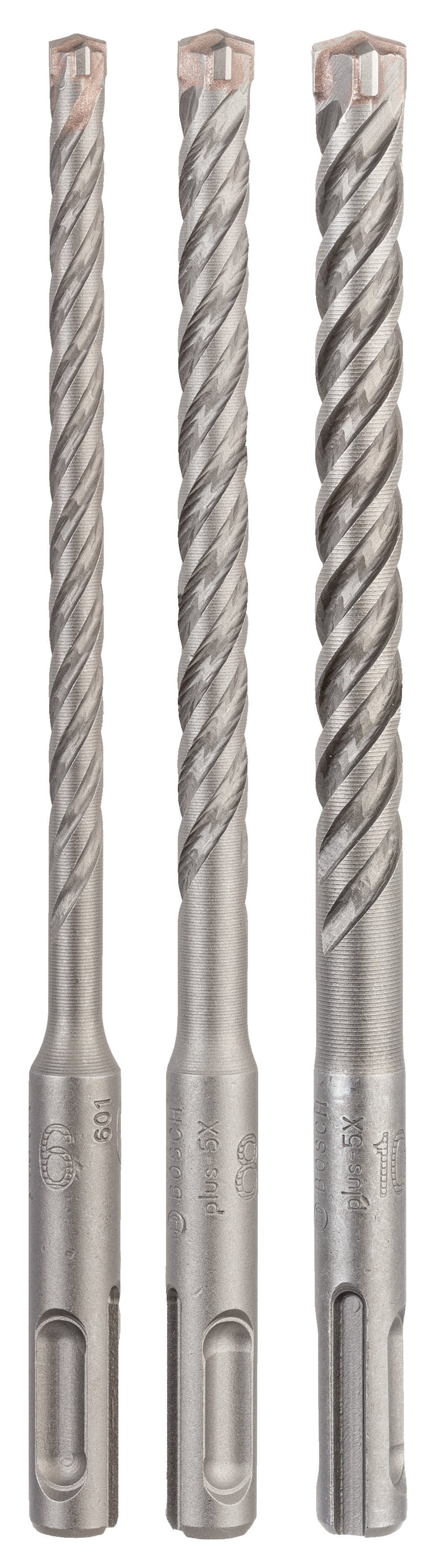 Bosch - SDS plus-5X Series Hammer Drill Bit 3 Piece Set (6,8,10 x 160 mm)