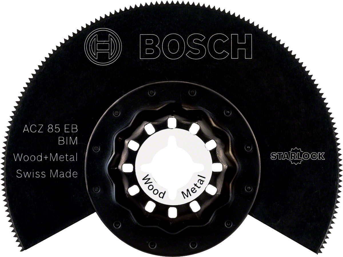 Bosch - Starlock - ACZ 85 EB - BIM Ahşap ve Metal İçin Segman Testere Bıçağı, Bombeli 10'lu