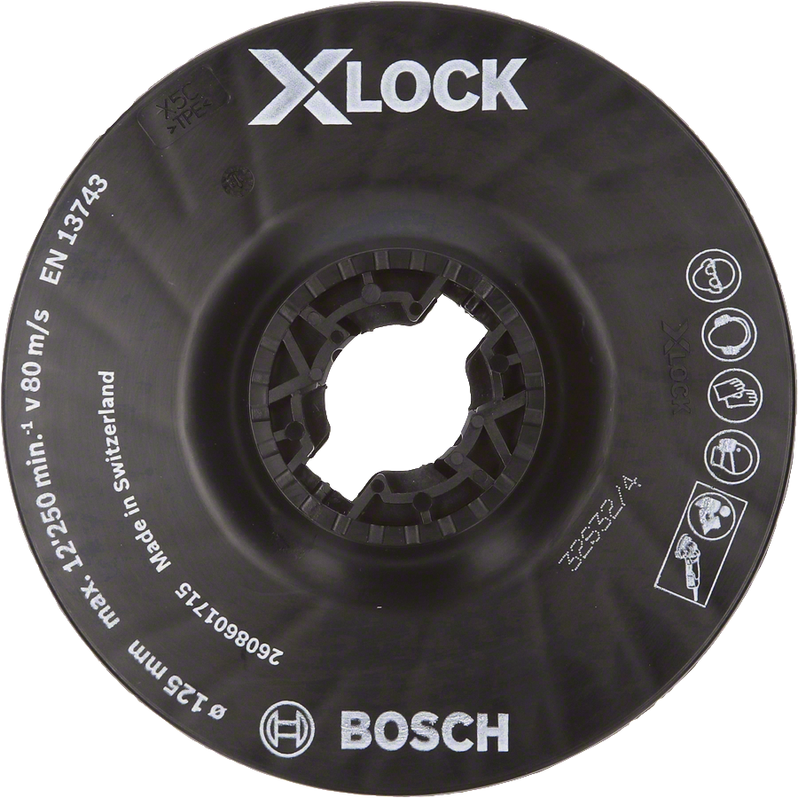 Bosch - X-LOCK - 125 mm Fiber Disk Orta Sertlikte Taban