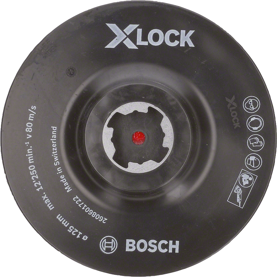 Bosch - X-LOCK - 125 mm M14 Kağıt Zımparalar için Taban