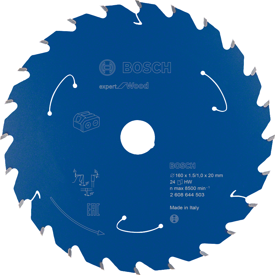 Bosch - Expert for Series Cordless Circular Saw Blade for Wood 160*20 mm 24 Teeth