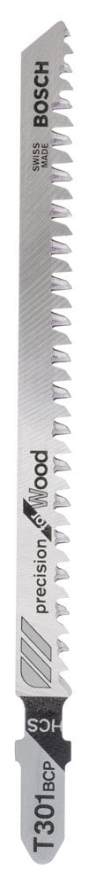 Bosch - Precision Cutting Series T 301 BCP Jigsaw Blade for Wood - Pack of 25