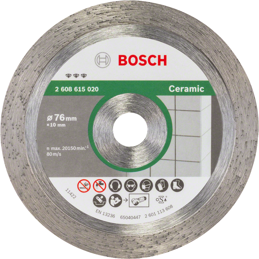 Bosch - Best Series Ceramic For GWS 12V-76 Compatible Diamond Cutting Disc 76 mm