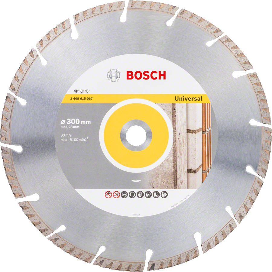 Bosch - Standard Seri Genel Yapı Malzemeleri İçin Elmas Kesme Diski 300 mm