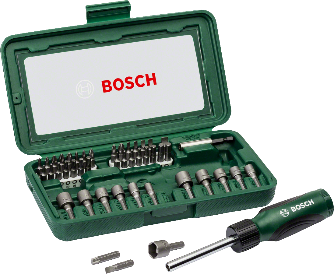 Bosch - 46 Piece Screwdriver and Socket Bit Set