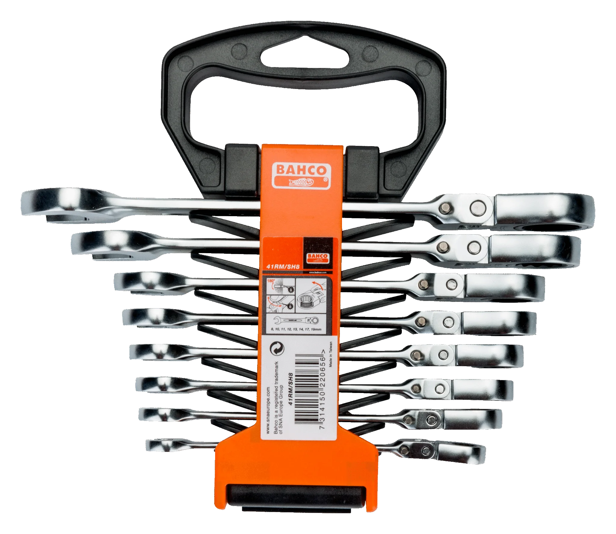 Bahco Ratchet combination wrench set.