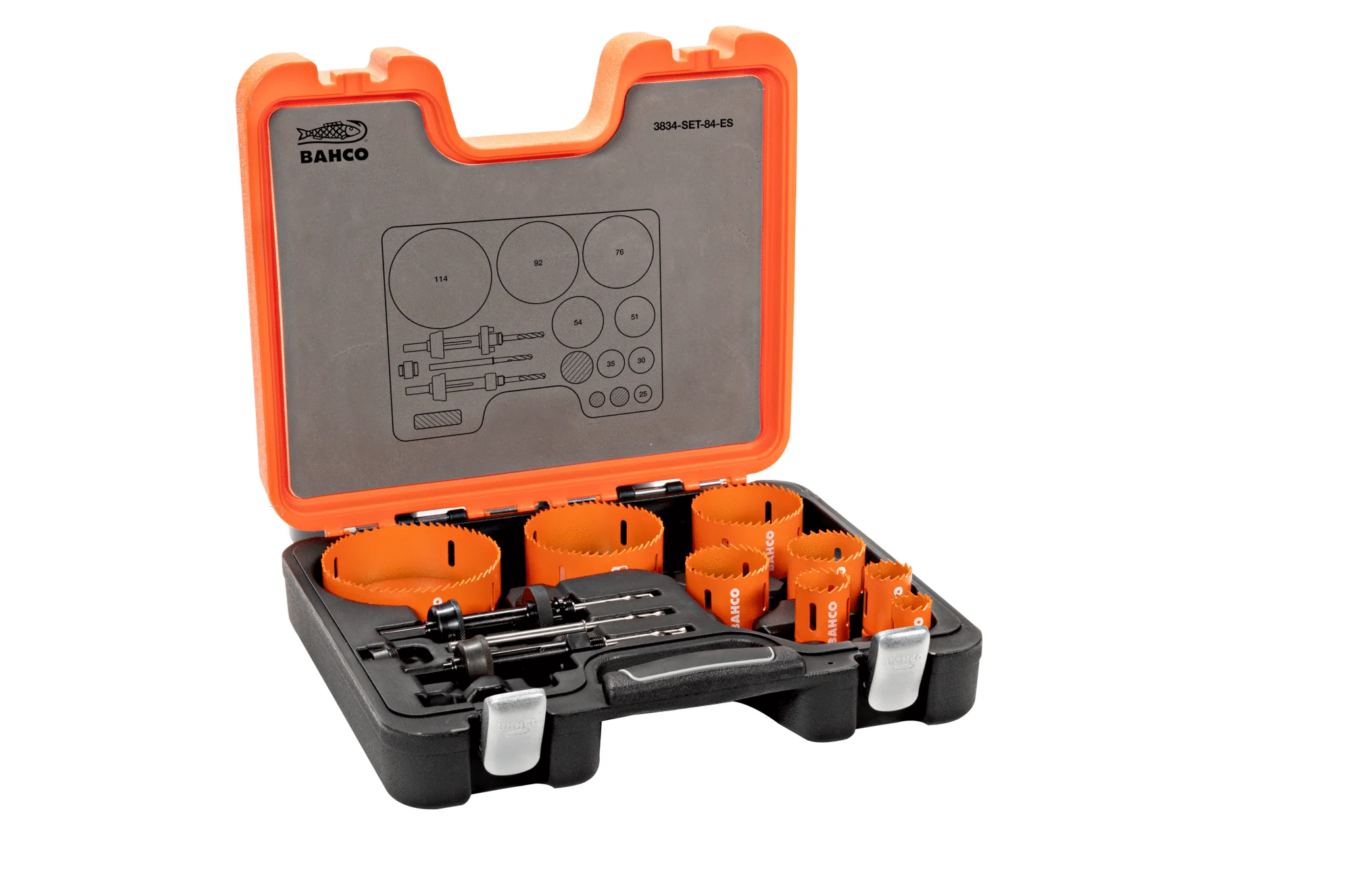 Bahco Sandflex® Bi-Metal Hole Saw Set, 25 mm-114 mm - 12 Pieces