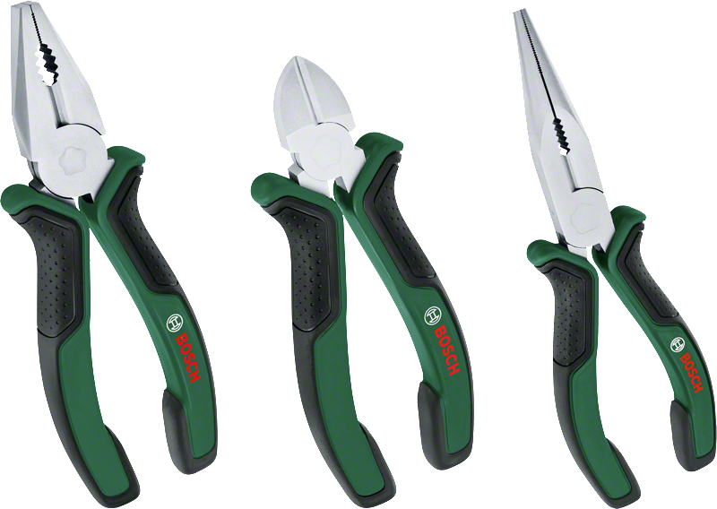 Pliers Set 3 Pieces (Pliers, Side Cutters, Pliers)