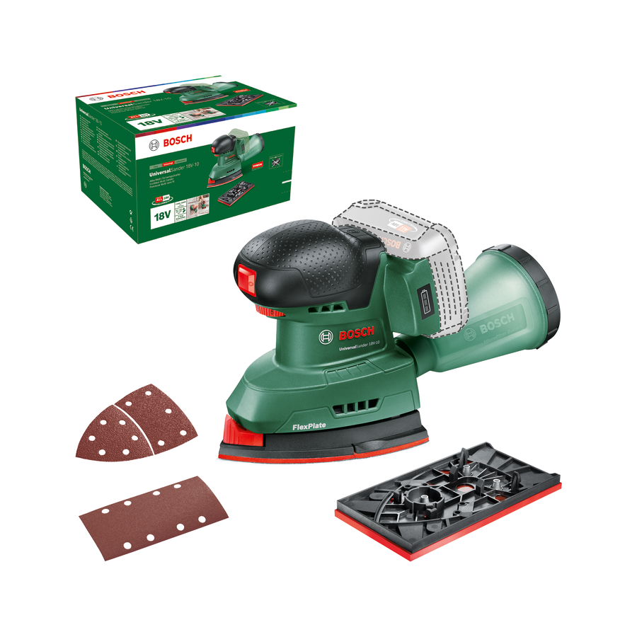 Bosch UniversalSander 18V-10 (Solo) Akülü Üçgen Zımpara