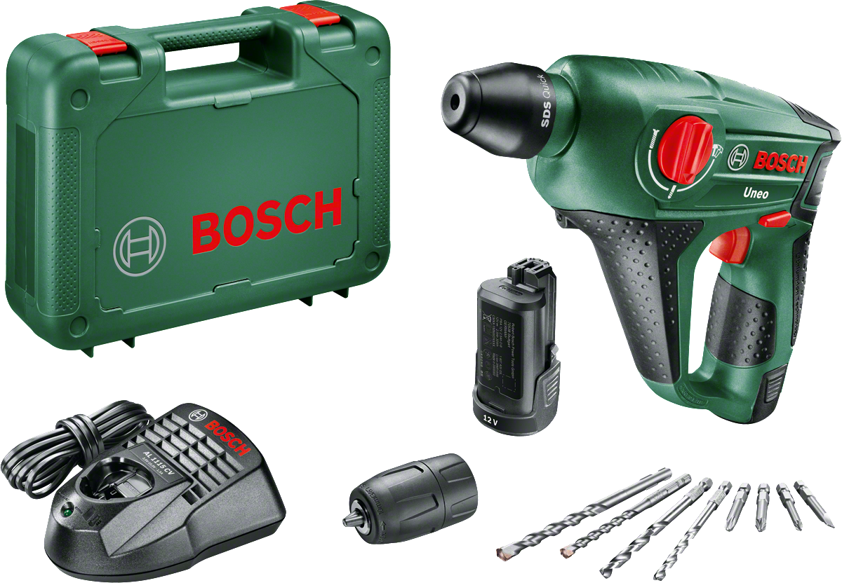 Bosch UNEO 12 LI Double Battery Rotary Hammer (2 x 2.0 Ah)