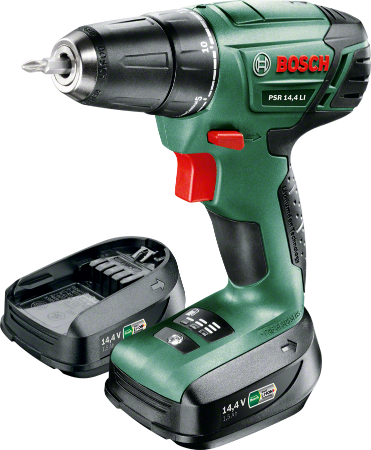 Bosch PSR 14.4 LI Cordless Screwdriver - 1.5 Ah Single Battery