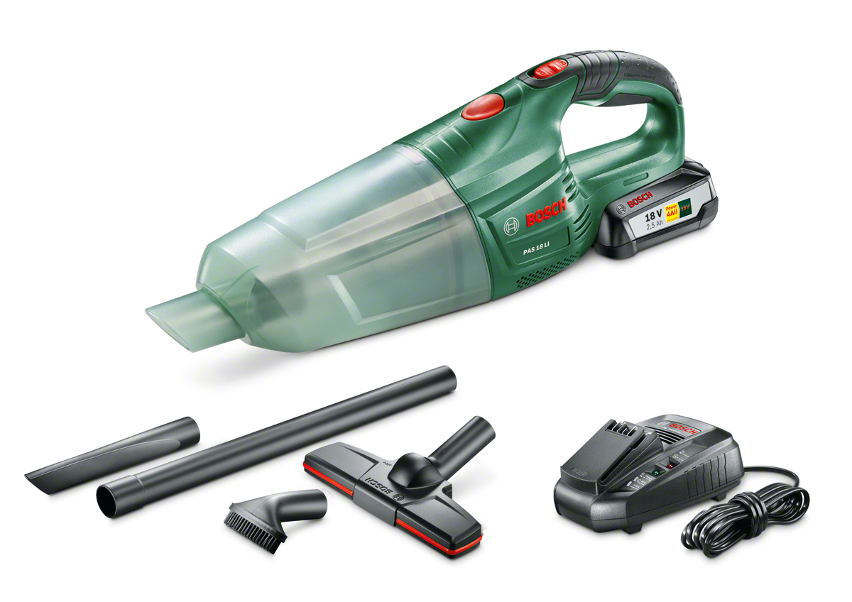 Bosch PAS 18 LI 2.5 Ah Cordless Hand Vacuum Cleaner