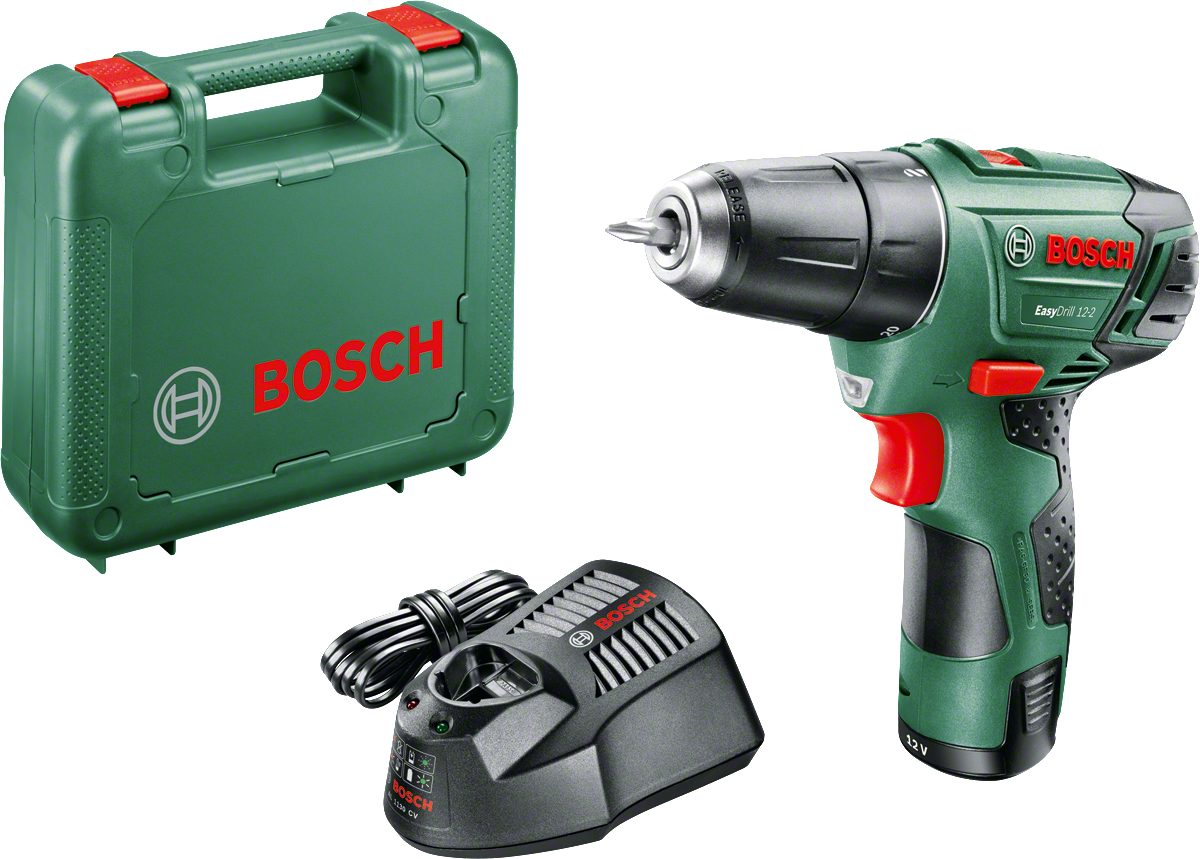 Bosch Easy Drill 12-2 Akülü Delme/Vidalama Makinesi  2,5 AH (Tek Akü)