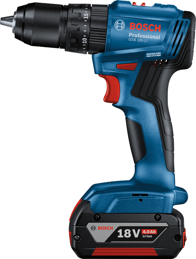 Bosch Professional GSB 185 LI Cordless Impact Drill Driver 2 x 2.0 Ah; Case