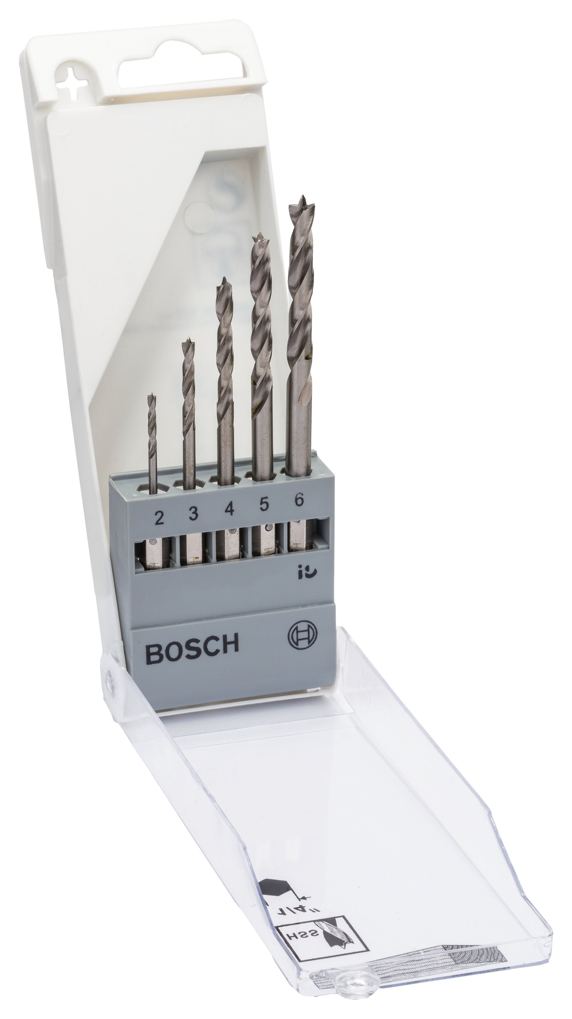 Bosch - Hexagon Shank Wood Drill Bit Set 2-6 mm