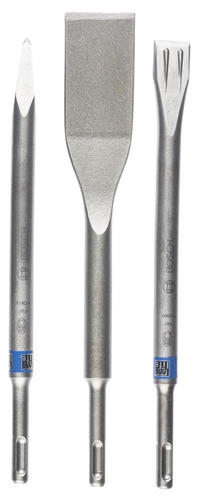 Bosch - LongLife Series, SDS-Plus Shank Pointed, Flat, Tile Chisel Set