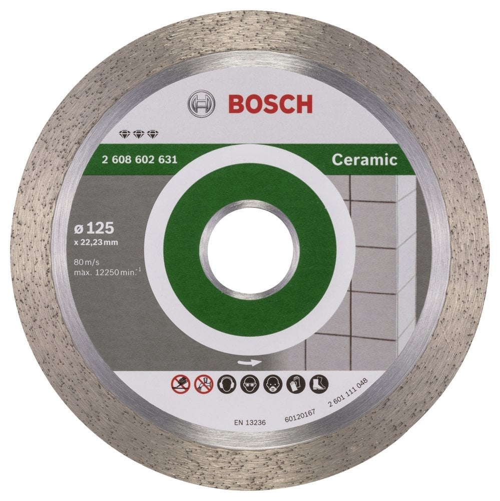 Bosch - Best Series For Ceramics, Diamond Cutting Disc 125 mm