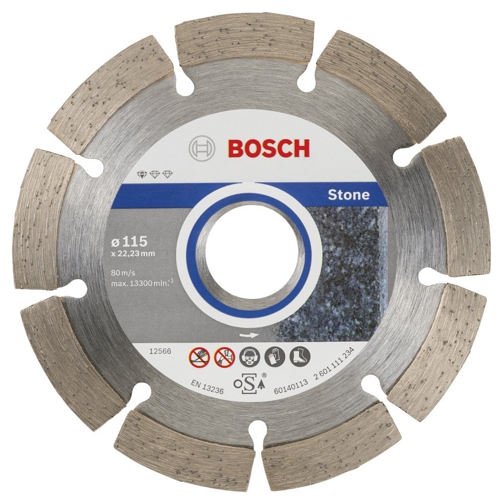 Bosch - Standard Series For Stone, 9+1 Diamond Cutting Disc Set 115 mm