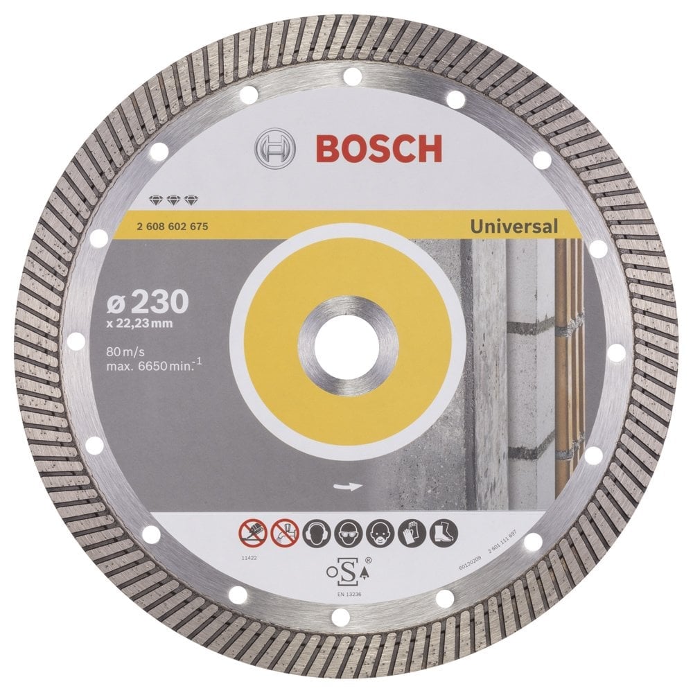 Bosch - Best Series Turbo Segmented Diamond Cutting Disc for General Building Materials 230 mm