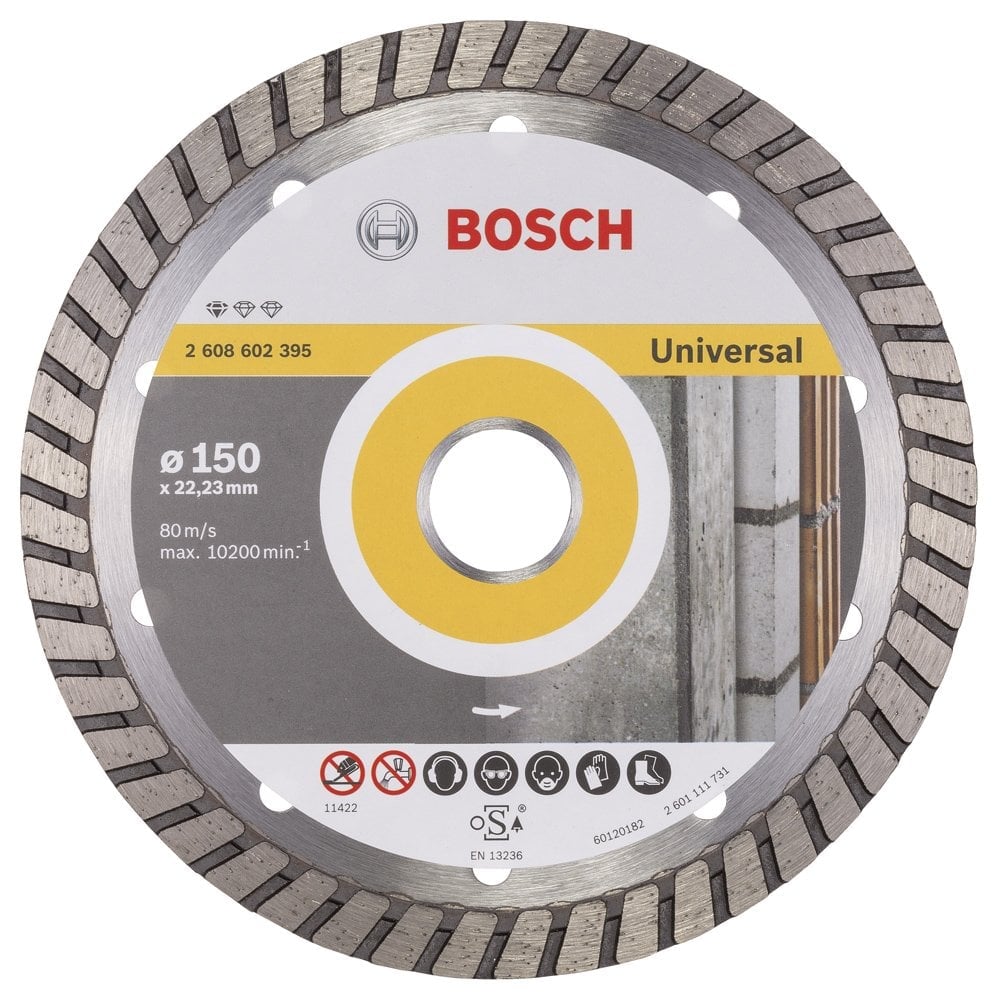 Bosch - Standard Series Turbo Segmented Diamond Cutting Disc for General Building Materials 150 mm