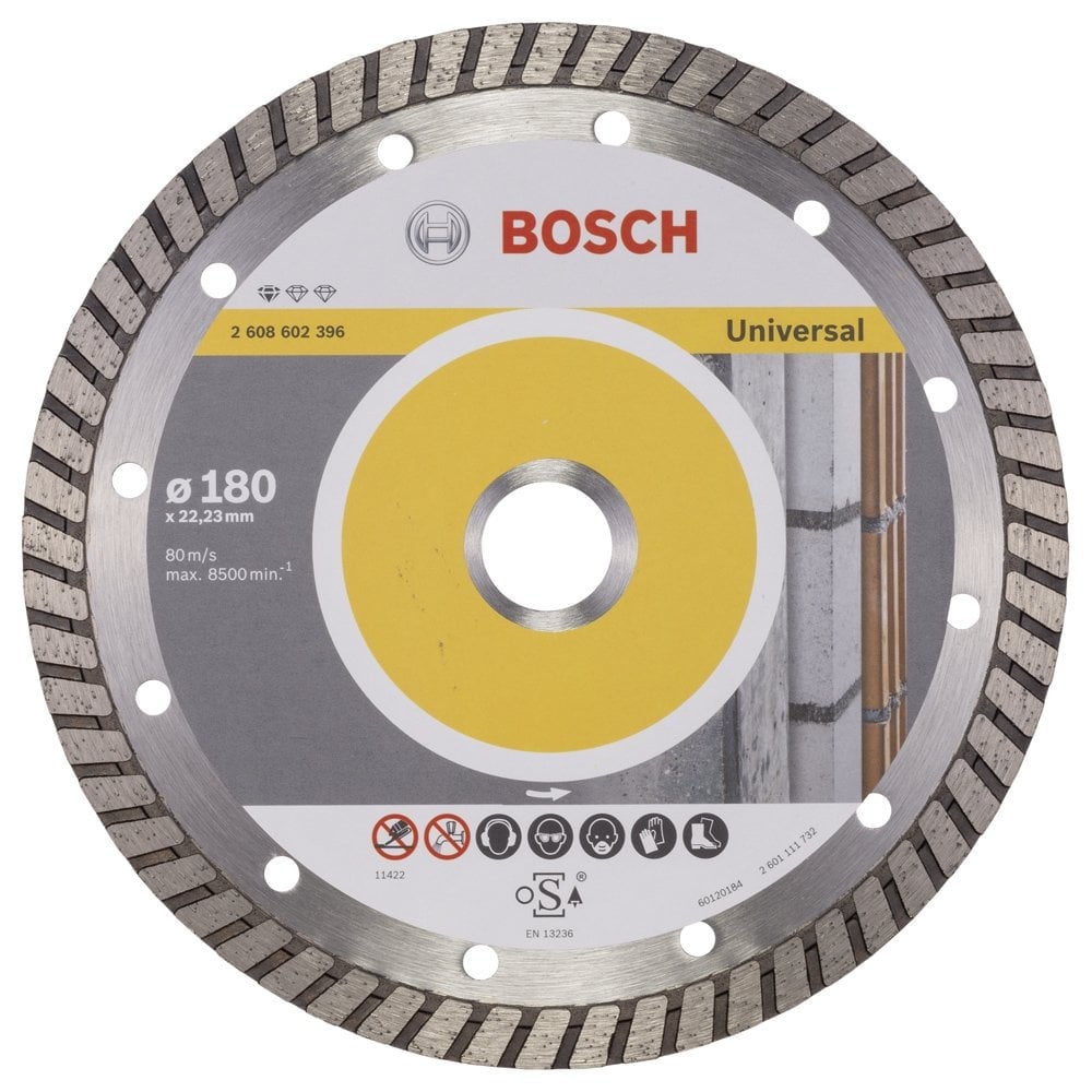 Bosch - Standard Series Turbo Segmented Diamond Cutting Disc for General Building Materials 180 mm