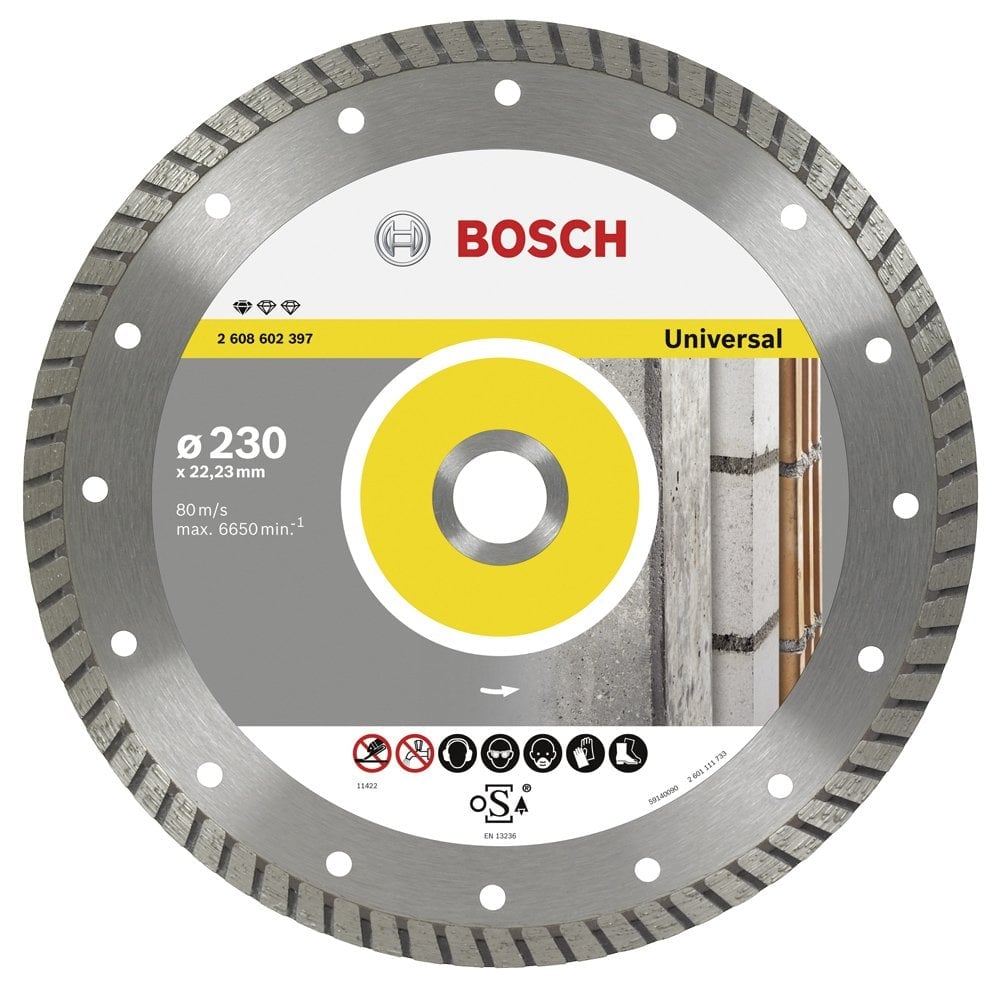 Bosch - Standard Series Turbo Segmented Diamond Cutting Disc for General Building Materials 230 mm