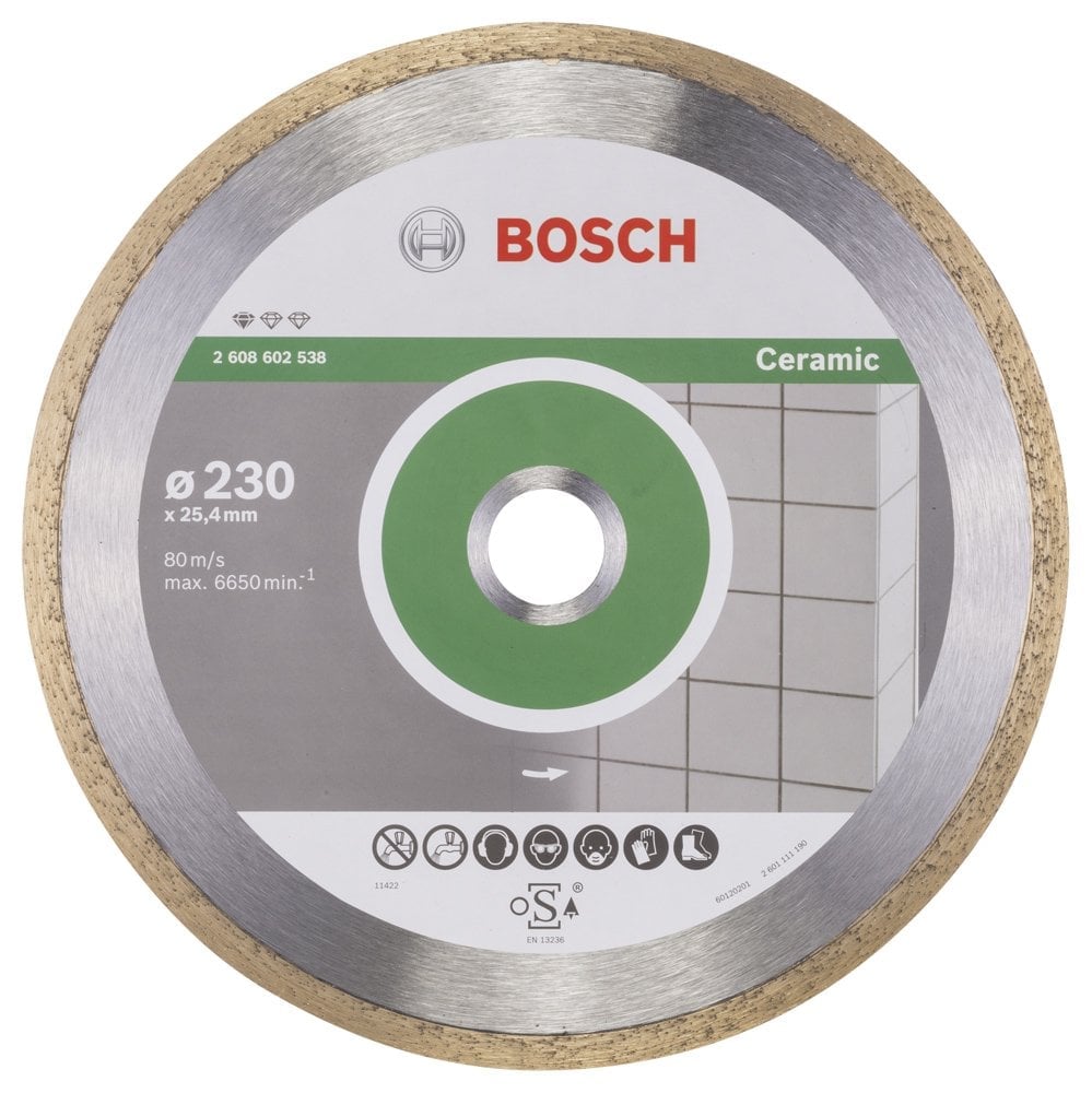 Bosch - Standard Seri Seramik İçin Elmas Kesme Diski 230 mm