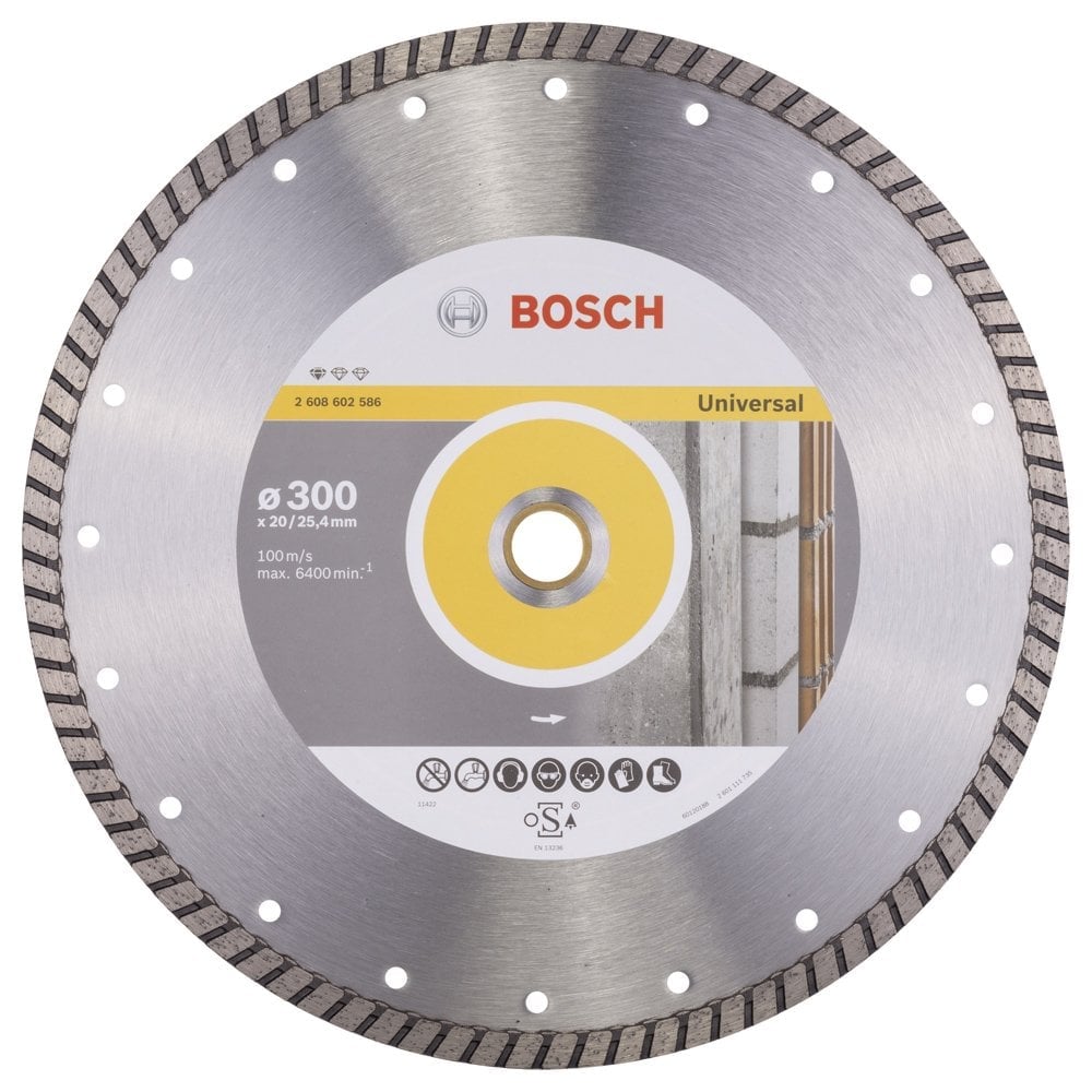 Bosch - Standard Series Turbo Segment Diamond Cutting Disc for General Building Materials 300 mm