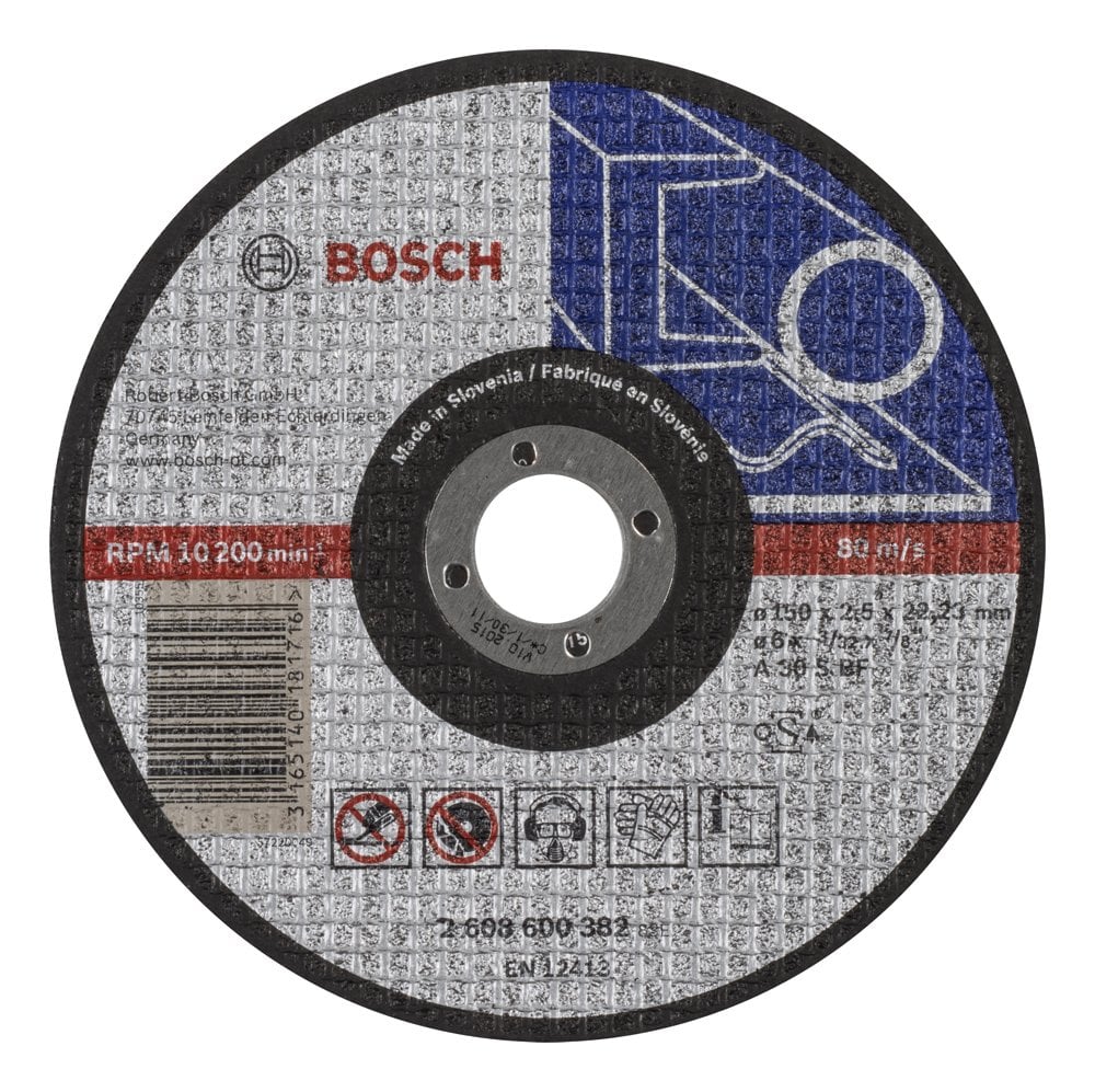 Bosch - 150 * 2.5 mm Expert Series Flat Metal Cutting Disc (Stone)