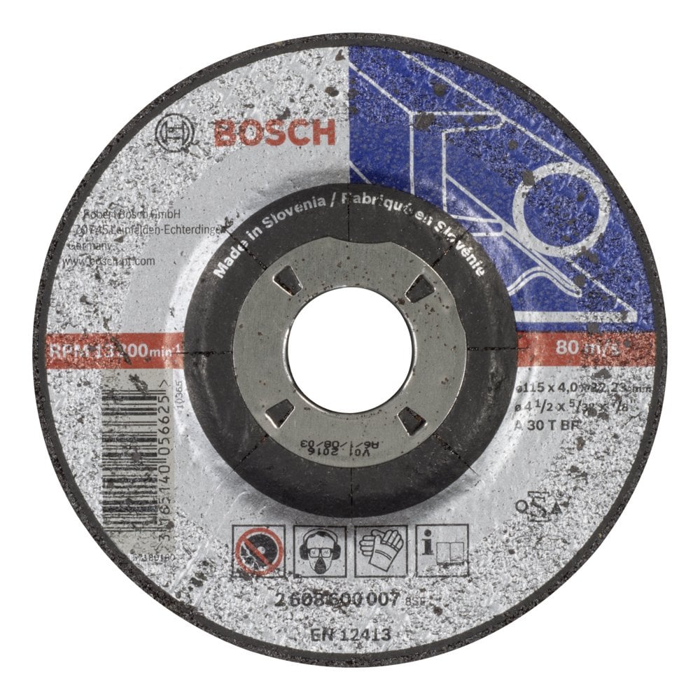 Bosch - 115 * 4.0 mm Expert Series Curved Metal Grinding Disc (Stone)