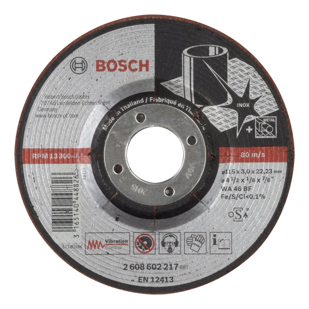 Bosch - 115 * 3.0 mm Semi-Flexible Inox (Stainless Steel) Grinding Disc