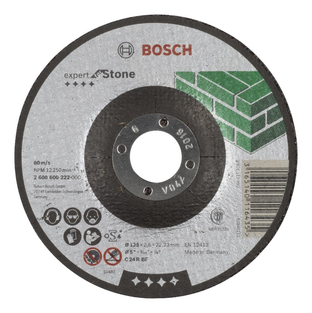 Bosch - 125 * 2.5 mm Expert Series Curved Stone Cutting Disc (Stone)