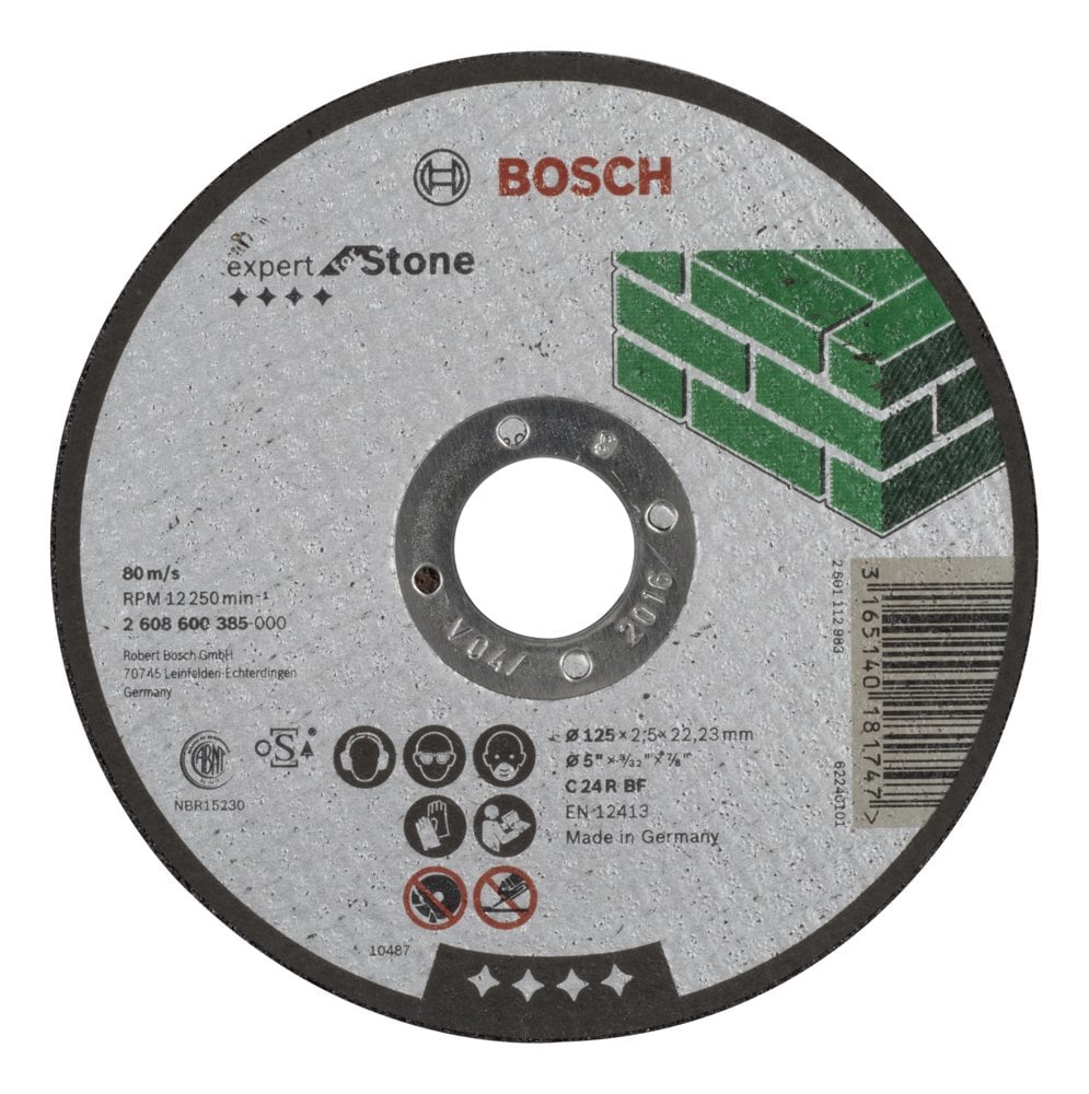 Bosch - 125 * 2.5 mm Expert Series Flat Stone Cutting Disc (Stone)