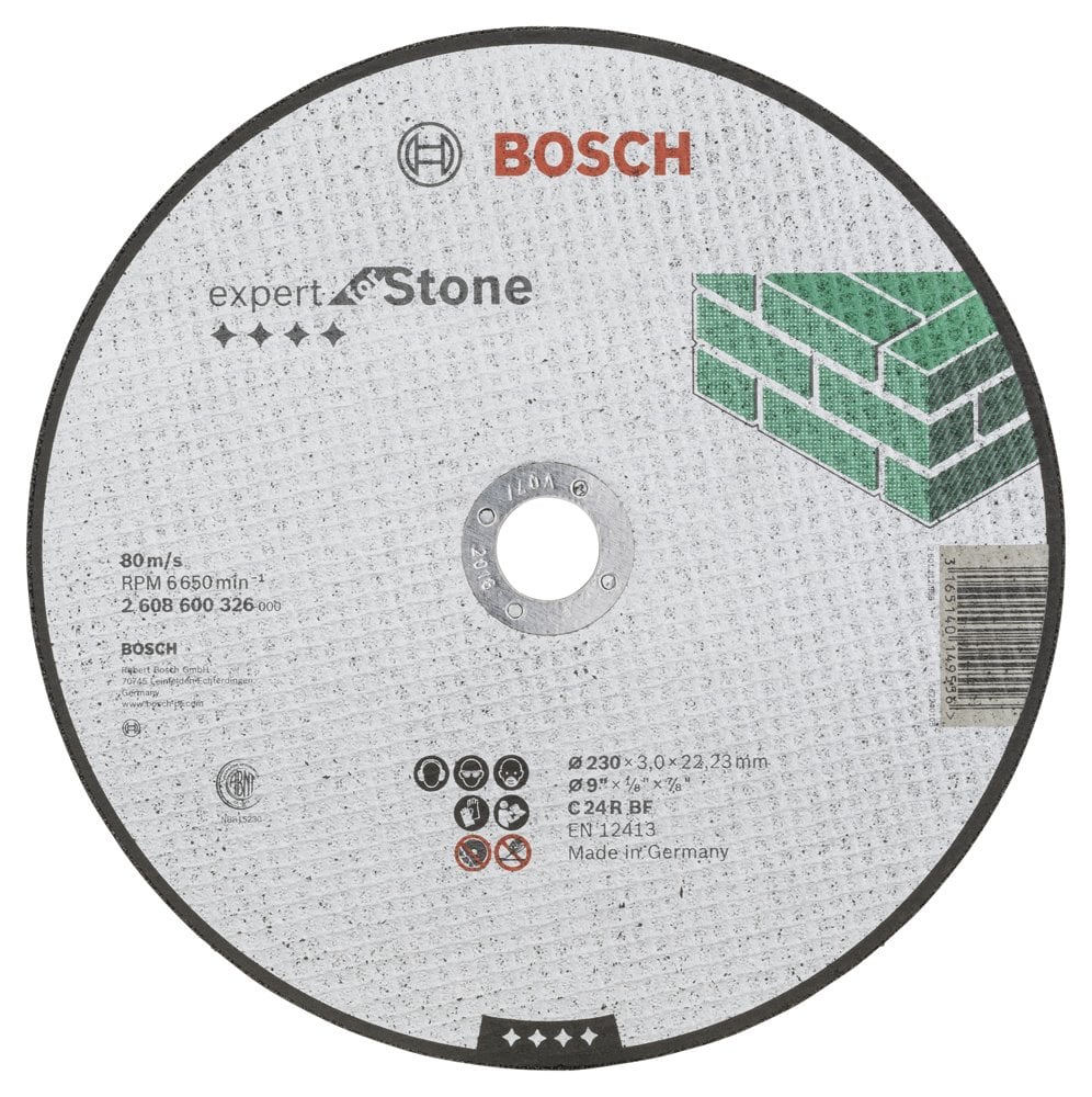 Bosch - 230 * 3.0 mm Expert Series Flat Stone Cutting Disc (Stone)