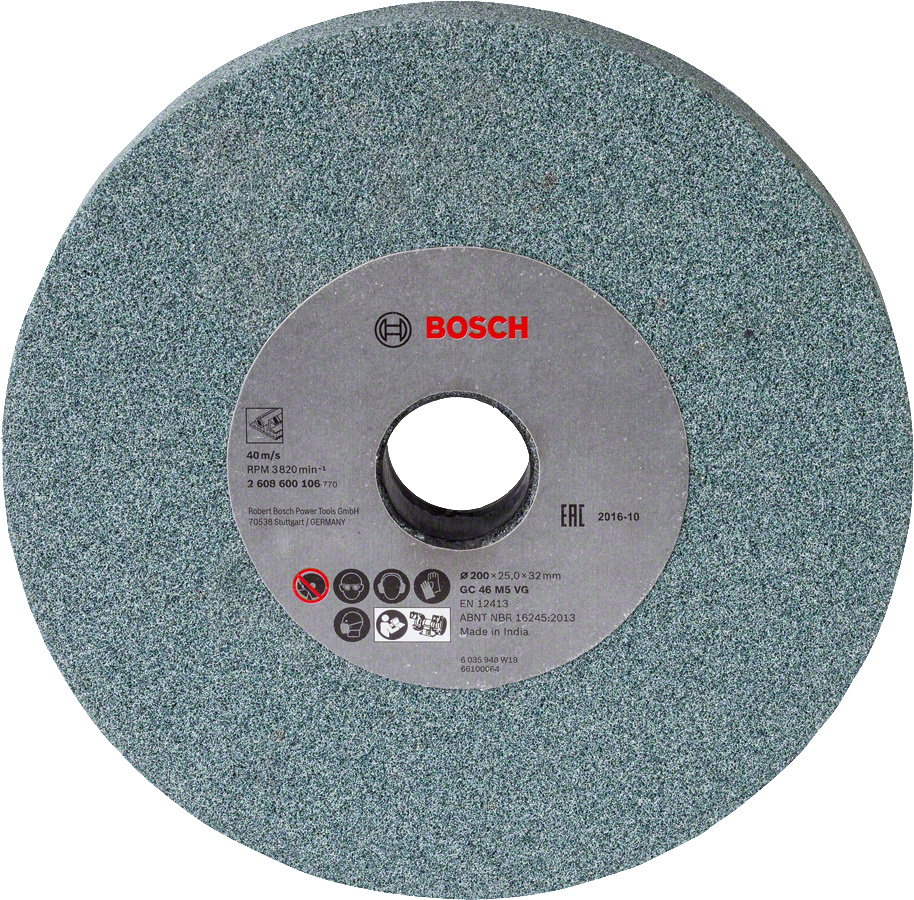 Bosch - 200*25*32 mm GSM 200/D 46 Grit Grinding Wheel for SiC