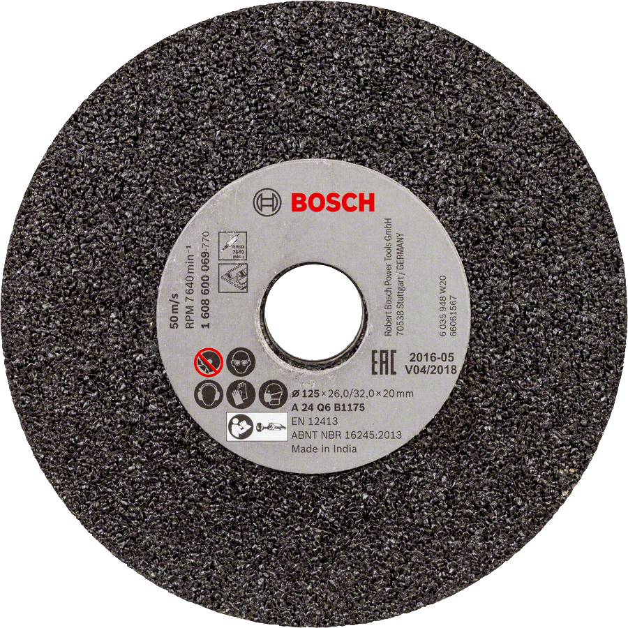 Bosch - 125 mm 24 Grit Grinding Stone for GGS6S