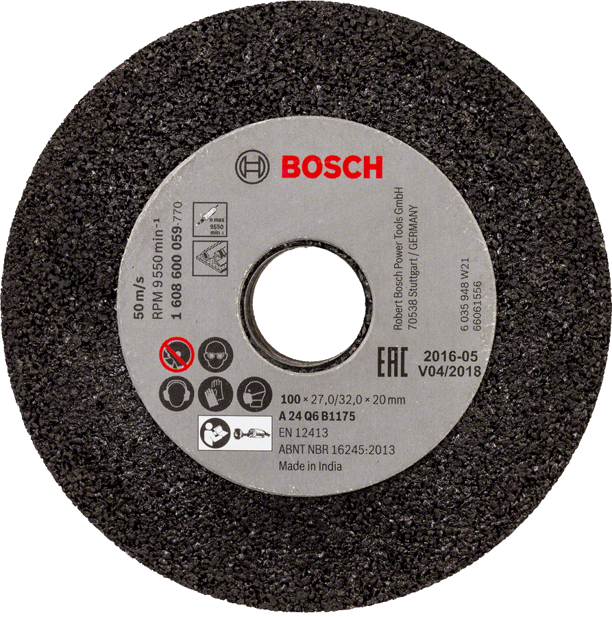 Bosch - 100 mm 24 Grit Grinding Stone for GGS6S