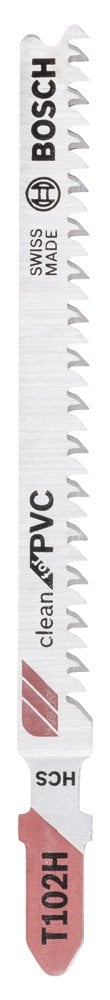 Bosch - Clean Cut Series T 102 H Jigsaw Blade for PVC - Pack of 5