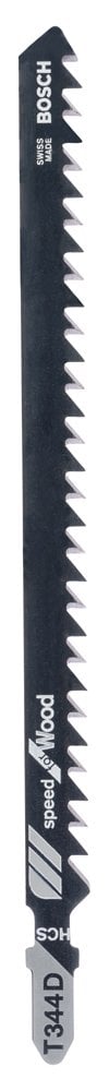 Bosch - Fast Cutting Series T 344 D Jigsaw Blade for Wood - Pack of 3